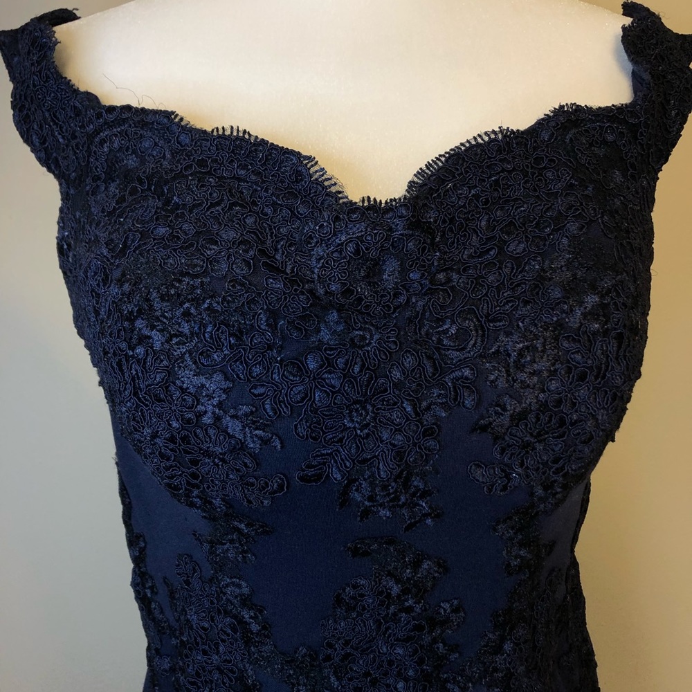 Navy blue maxi dress